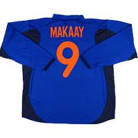 2000 Holland Match Worn Away L/S Shirt Makaay #9 (v Belgium)