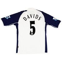 2005-06 Tottenham Match Issue Home Shirt Davids #5