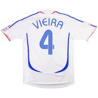 2006 france match issue away shirt vieira 4 v scotland