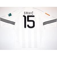 2010 FK Partizan L/S Match Issue Home Shirt Savi? #15