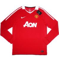 2010-11 Manchester United L/S Player Issue European Home Shirt *w/Tags* XL