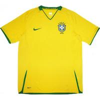 2008 10 brazil home shirt excellent lboys
