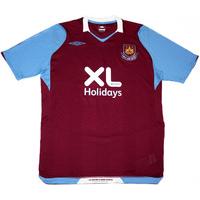 2008 West Ham (XL Sponsor) Home Shirt (Excellent) XL