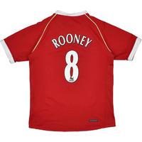 2006-07 Manchester United Home Shirt Rooney #8 (Very Good) M.Boys