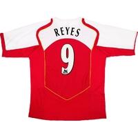 2004-05 Arsenal Home Shirt Reyes #9 (Excellent) XL