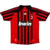 2007 08 ac milan home shirt very good xxl