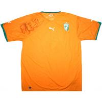 2010-11 Ivory Coast Home Shirt (Excellent) L