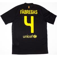 2011-12 Barcelona Away Shirt Fàbregas #4 *w/Tags* XXL