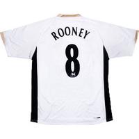 2006 08 manchester united away shirt rooney 8 xl