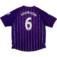 2007 08 manchester city away shirt johnson 6 excellent xl