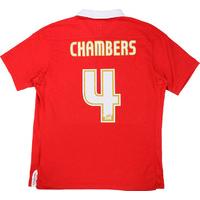 2011 12 nottingham forest home shirt chambers 4 excellent l