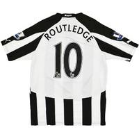 2010-11 Newcastle Home Shirt Routledge #10 (Excellent) S
