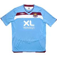 2008 West Ham (XL Sponsor) Away Shirt (Very Good) XXL