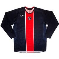 2005-06 Paris Saint-Germain Player Issue Home L/S Shirt *As New* XXL