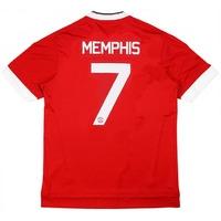 2015 16 manchester united home shirt memphis 7 very good s