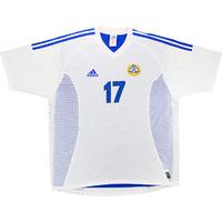 2003 finland match worn home shirt 17 kolkka v denmark