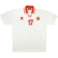 2001 Malta Match Issue Away Shirt #17 (Suda) v Denmark