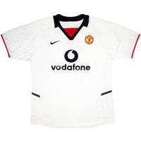 2002-03 Manchester United Away Shirt (Good) L.Boys