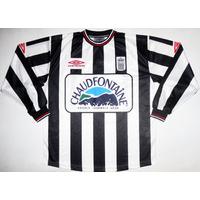 2001-02 Charleroi L/S Match Issue Home Shirt Milovanovic #10