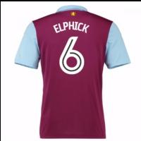 2016 17 aston villa home shirt elphick 6 kids