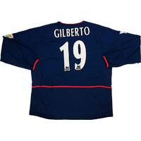 2002-04 Arsenal Away L/S Shirt Gilberto #19 XXL