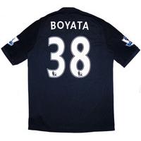 2010-11 Manchester City Match Issue Away Shirt Boyata #38
