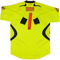 2007 08 ac milan player issue green gk shirt dida 1 xl