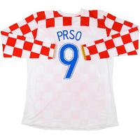 2006-08 Croatia Player Issue Home L/S Shirt Prso #9 XXL