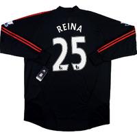 2008-09 Liverpool Player Issue GK Shirt Reina #25 *w/Tags* XXL
