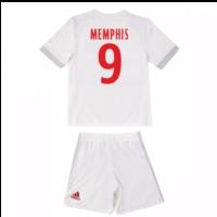 2017-18 Olympique Lyon Adidas Home Mini Kit (Memphis 9)