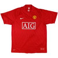 2007 09 manchester united home shirt excellent 3xl