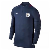 2017-2018 Man City Nike Training Drill Top (Navy)