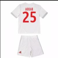 2017-18 Olympique Lyon Adidas Home Mini Kit (Aouar 25)