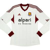 2013-14 West Ham Away L/S Shirt (Excellent) S