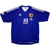 2002 japan match worn home shirt ogasawara 19 v sweden