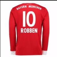 2017-18 Bayern Munich Home Long Sleeve Shirt (Robben 10)