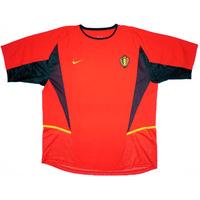 2002 04 belgium home shirt very good xl