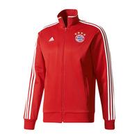 2017-2018 Bayern Munich Adidas 3S Track Top (Red)