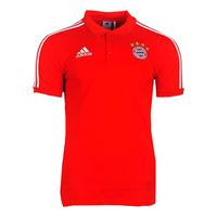 2017-2018 Bayern Munich Adidas Cotton Polo Shirt (Red)