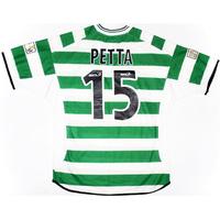 2001-02 Celtic Match Issue Home Shirt Petta #15