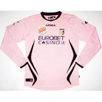 2011-12 Palermo L/S Match Issue Signed Home Shirt Mehmeti #24