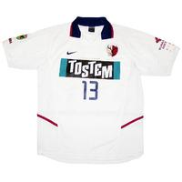 2003 Kashima Antlers Match Issue Away Shirt #13 (Yanagisawa)