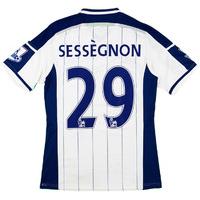 2014-15 West Brom Match Worn Home Shirt Sessègnon #29