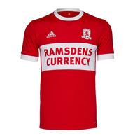 2017-2018 Middlesbrough Adidas Home Football Shirt