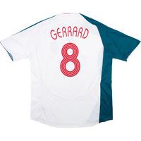 2006 07 liverpool european third shirt gerrard 8 very good s