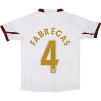 2007-08 Arsenal Away Shirt Fabregas #4 (Good) M.Boys