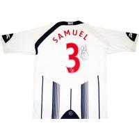 2009-10 Bolton Match Issue Signed Home Shirt Samuel #3