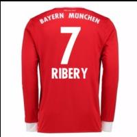 2017-18 Bayern Munich Home Long Sleeve Shirt (Ribery 7)