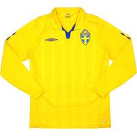 2009-10 Sweden Home L/S Shirt (Very Good) S