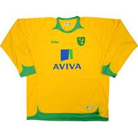 2008-10 Norwich Home L/S Shirt (Very Good) XL